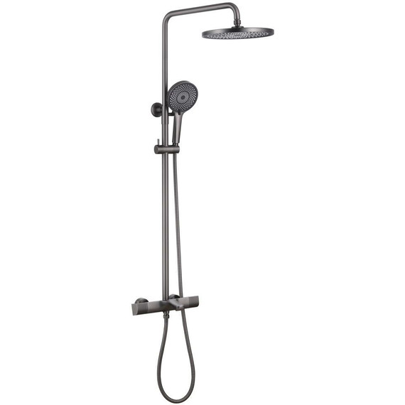 Душевая стойка с термостатом Abber Thermostat AF8516NG, никель, Цвет производителя: никель - фото 