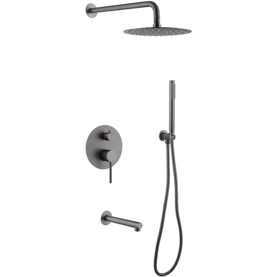 Душевая система для ванны Abber Emotion AF8817NG, никель - фото 