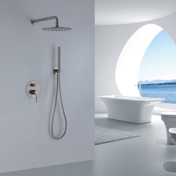 Душевая система для душа Abber Emotion AF8818NG, никель - фото 2