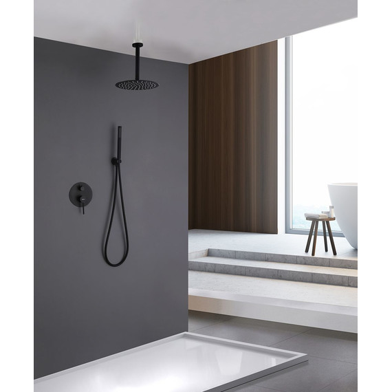 Душевая система для душа Abber Emotion AF8821B, чёрный матовый - фото 2