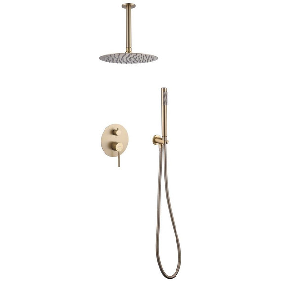 Душевая система для душа Abber Emotion AF8821G, золото матовый - фото 