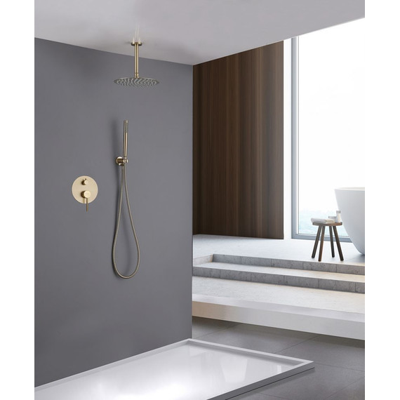 Душевая система для душа Abber Emotion AF8821G, золото матовый - фото 2