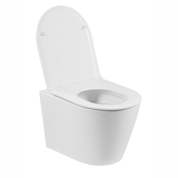 Унитаз подвесной безободковый EvaGold EG070011 с тонкой крышкой микролифт - фото, картинка 2 Унитаз подвесной безободковый EvaGold EG070011 с тонкой крышкой микролифт - фото 2