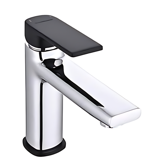 Смеситель для раковины EvaGold Duo EG400068, хром/чёрный матовый - фото 