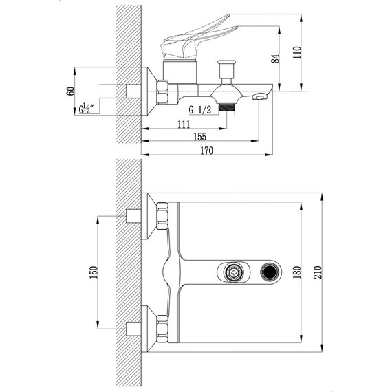 Смеситель для ванны EvaGold Sky EG400090 - фото 7