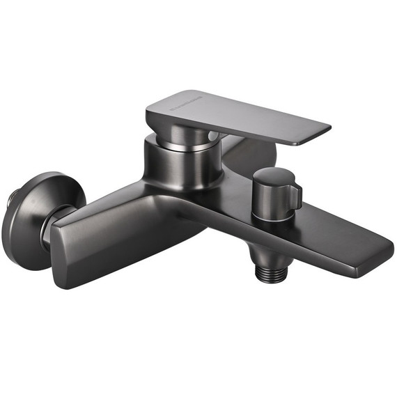 Смеситель для ванны EvaGold Vesta EG400093, оружейная сталь - фото 