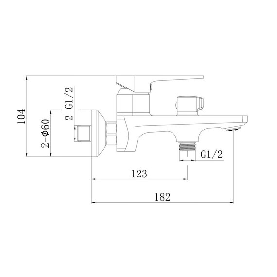 Смеситель для ванны EvaGold Vesta EG400093, оружейная сталь - фото 7