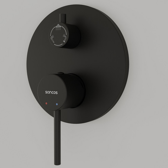 Душевая система для душа Sancos Select SC3004MB, чёрный матовый - фото, картинка 7 Душевая система для душа Sancos Select SC3004MB, чёрный матовый - фото 7