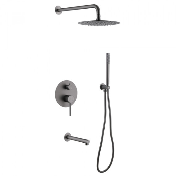 Душевая система для ванны Abber Emotion AF8817NG, никель - фото 