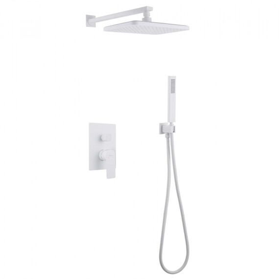 Душевая система для душа Abber Weiss Insel AF8018FW, белый матовый - фото 