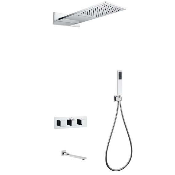 Душевая система для ванны с термостатом Abber Daheim AF8253 - фото 
