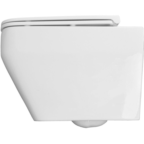 Унитаз подвесной безободковый Azario Moneo AZ-0062 UQ1 с тонкой крышкой микролифт (Система смыва торнадо) - фото, картинка 9 Унитаз подвесной безободковый Azario Moneo AZ-0062 UQ1 с тонкой крышкой микролифт (Система смыва торнадо) - фото 9