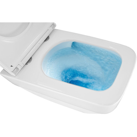 Унитаз подвесной безободковый Azario Moneo AZ-0062 UQ1 с тонкой крышкой микролифт (Система смыва торнадо) - фото, картинка 5 Унитаз подвесной безободковый Azario Moneo AZ-0062 UQ1 с тонкой крышкой микролифт (Система смыва торнадо) - фото 5