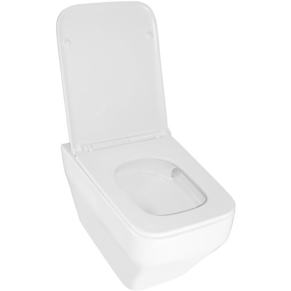 Унитаз подвесной безободковый Azario Moneo AZ-0062 UQ1 с тонкой крышкой микролифт (Система смыва торнадо) - фото, картинка 3 Унитаз подвесной безободковый Azario Moneo AZ-0062 UQ1 с тонкой крышкой микролифт (Система смыва торнадо) - фото 3