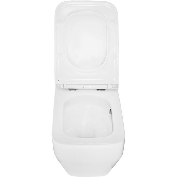 Унитаз подвесной безободковый Azario Moneo AZ-0062 UQ1 с тонкой крышкой микролифт (Система смыва торнадо) - фото, картинка 6 Унитаз подвесной безободковый Azario Moneo AZ-0062 UQ1 с тонкой крышкой микролифт (Система смыва торнадо) - фото 6