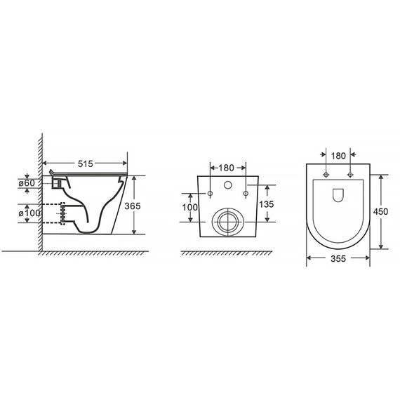 Унитаз подвесной безободковый Azario Moneo AZ-0062 UQ1 с тонкой крышкой микролифт (Система смыва торнадо) - фото, картинка 13 Унитаз подвесной безободковый Azario Moneo AZ-0062 UQ1 с тонкой крышкой микролифт (Система смыва торнадо) - фото 13