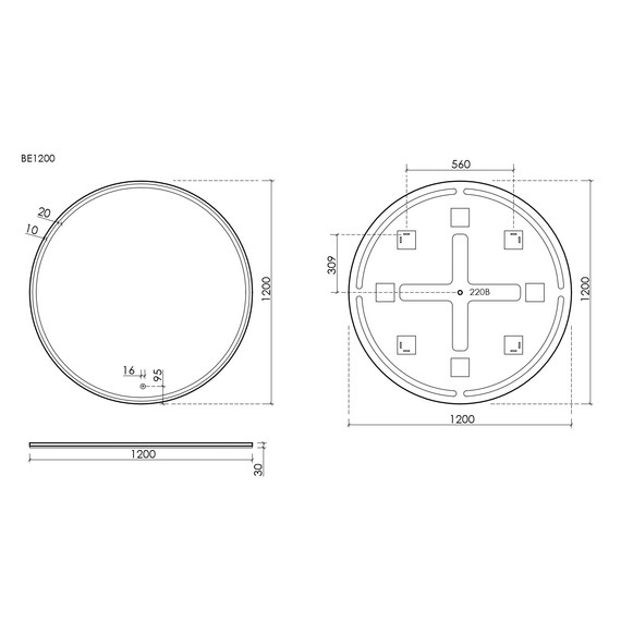 Зеркало Sancos Bella 120 см BE1200 - фото 7