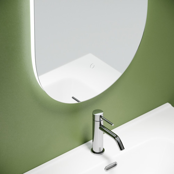 Зеркало Sancos Oval 55х105 см OV55C - фото 4