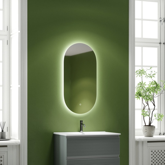 Зеркало Sancos Oval 55х105 см OV55C - фото 6