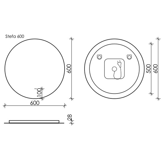Зеркало Sancos Sfera 60 см SF600 - фото 4