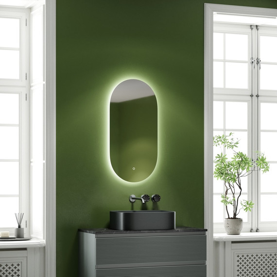 Зеркало Sancos Oval 45х90 см OV45C - фото 6