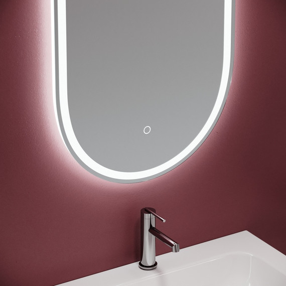 Зеркало Sancos Oval 55х105 см OV55F - фото 8