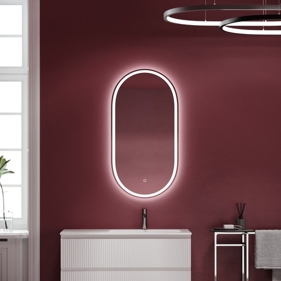 Зеркало Sancos Oval 55х105 см OV55F - фото 9