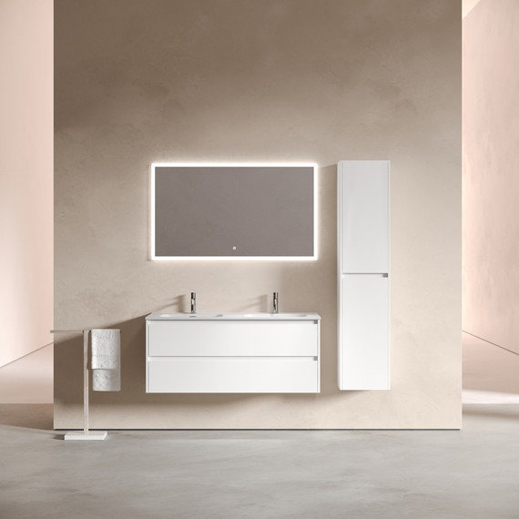 Тумба подвесная с раковиной Sancos Libra 120 см LB120-2W (раковина Element CN7004) - фото 4