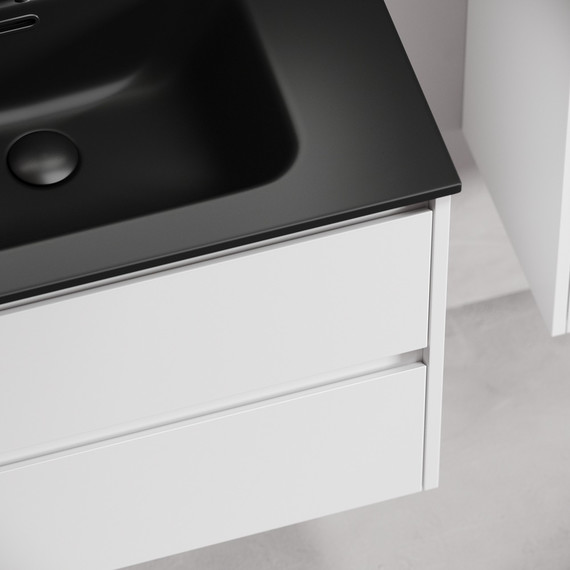 Тумба подвесная с раковиной-столешницей Sancos Libra 70 см LB70W (раковина Element CN7007MB) - фото, картинка 8 Тумба подвесная с раковиной-столешницей Sancos Libra 70 см LB70W (раковина Element CN7007MB) - фото 8