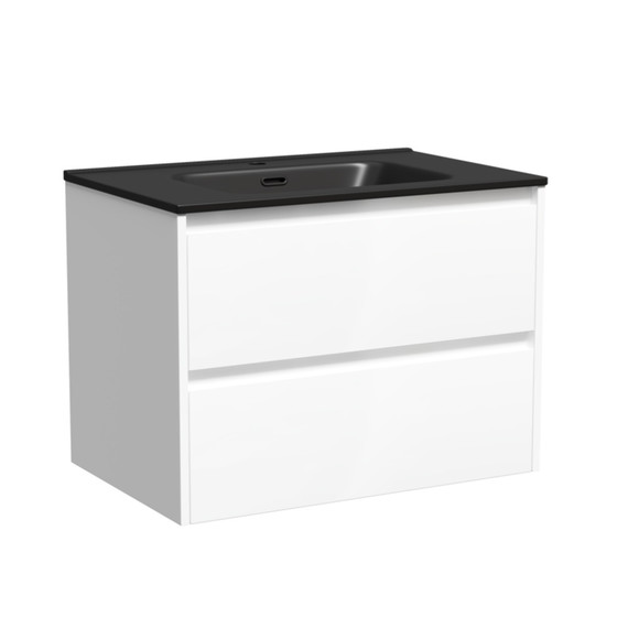 Тумба подвесная с раковиной-столешницей Sancos Libra 70 см LB70W (раковина Element CN7007MB) - фото, картинка 2 Тумба подвесная с раковиной-столешницей Sancos Libra 70 см LB70W (раковина Element CN7007MB) - фото 2