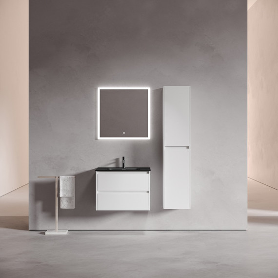 Тумба подвесная с раковиной-столешницей Sancos Libra 70 см LB70W (раковина Element CN7007MB) - фото, картинка 4 Тумба подвесная с раковиной-столешницей Sancos Libra 70 см LB70W (раковина Element CN7007MB) - фото 4