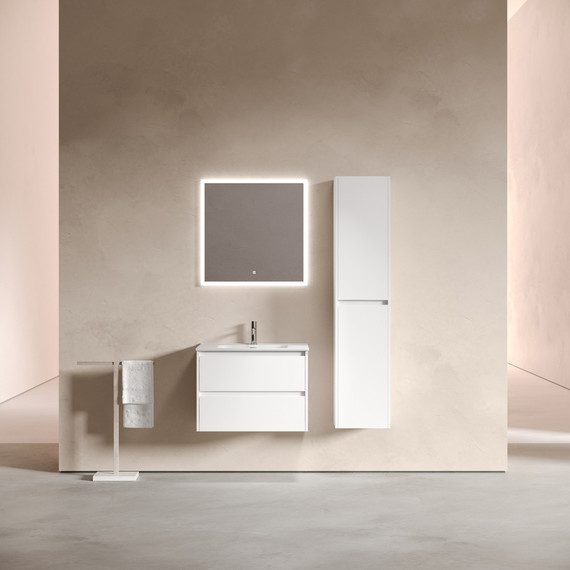 Тумба подвесная с раковиной-столешницей Sancos Libra 70 см LB70W (раковина Element CN7007) - фото, картинка 4 Тумба подвесная с раковиной-столешницей Sancos Libra 70 см LB70W (раковина Element CN7007) - фото 4