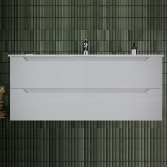 Тумба подвесная с раковиной-столешницей Sancos Norma 2.0 120 см NR2.0120-1W - фото 