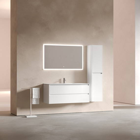 Тумба подвесная с раковиной-столешницей Sancos Libra 120 см LB120-1W (раковина Element CN7006) - фото 5