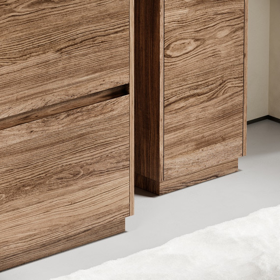 Тумба напольная с раковиной-столешницей Sancos Libra Floor 100 см LB100FECH, дуб чарльстон (раковина Element CN7003MB) - фото 6