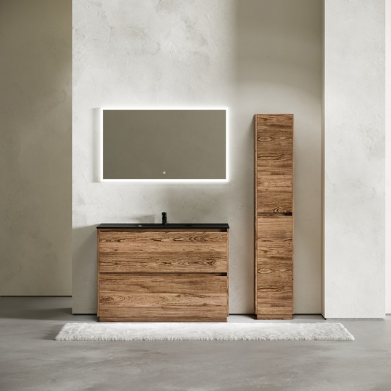 Тумба напольная с раковиной-столешницей Sancos Libra Floor 120 см LB120F-1ECH, дуб чарльстон (раковина Element CN7006MB) - фото 7