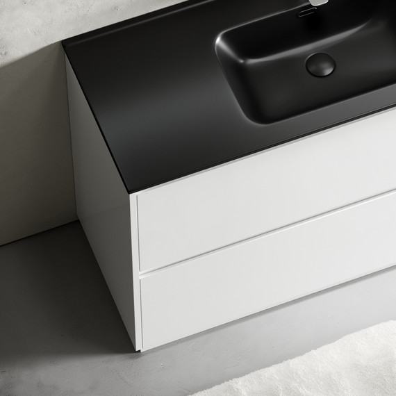 Тумба напольная с раковиной-столешницей Sancos Libra Floor 120 см LB120F-1W (раковина Element CN7006MB) - фото 5