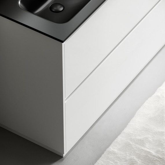 Тумба напольная с раковиной Sancos Libra Floor 120 см LB120F-2W (раковина Element CN7004MB) - фото 5