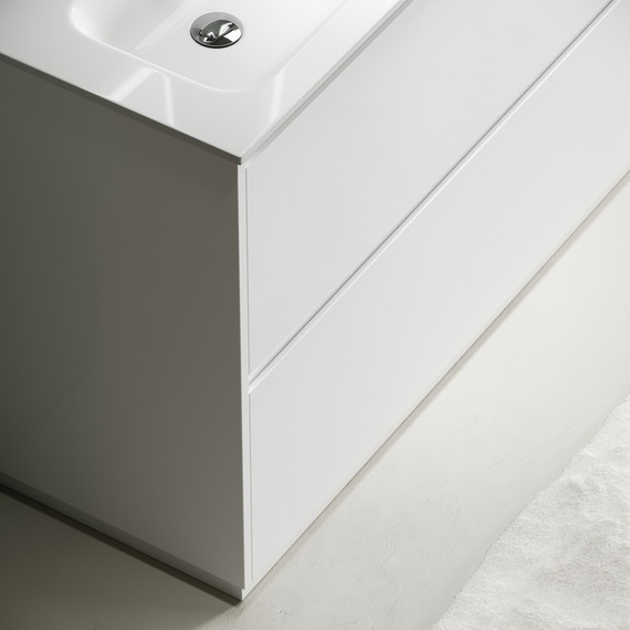 Тумба напольная с раковиной Sancos Libra Floor 120 см LB120F-2W (раковина Element CN7004) - фото 5