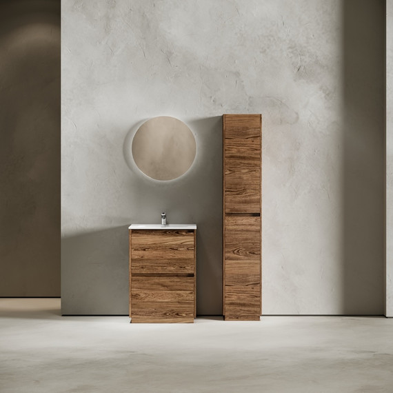 Тумба напольная с раковиной Sancos Libra Floor 60 см LB60FECH, дуб чарльстон (раковина Element CN7001) - фото, картинка 9 Тумба напольная с раковиной Sancos Libra Floor 60 см LB60FECH, дуб чарльстон (раковина Element CN7001) - фото 9