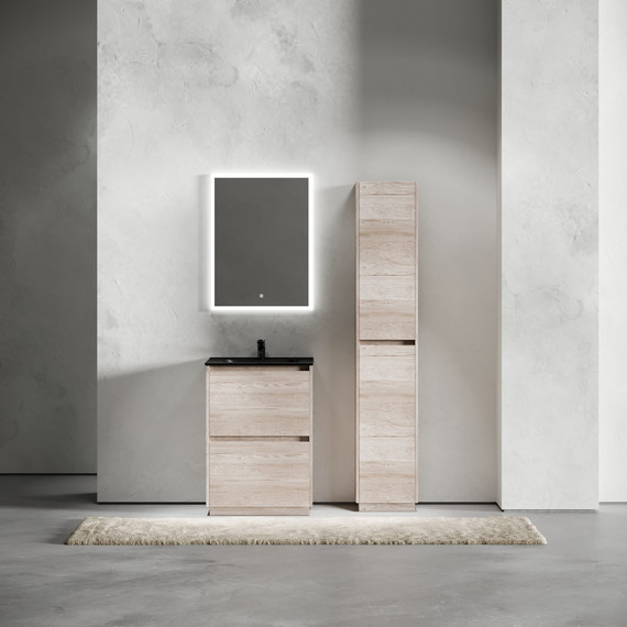 Тумба напольная с раковиной Sancos Libra Floor 60 см LB60FEG, дуб галифакс натуральный (раковина Element CN7001MB) - фото, картинка 9 Тумба напольная с раковиной Sancos Libra Floor 60 см LB60FEG, дуб галифакс натуральный (раковина Element CN7001MB) - фото 9