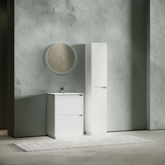 Тумба напольная с раковиной Sancos Libra Floor 60 см LB60FW (раковина Element CN7001) - фото, картинка 8 Тумба напольная с раковиной Sancos Libra Floor 60 см LB60FW (раковина Element CN7001) - фото 8