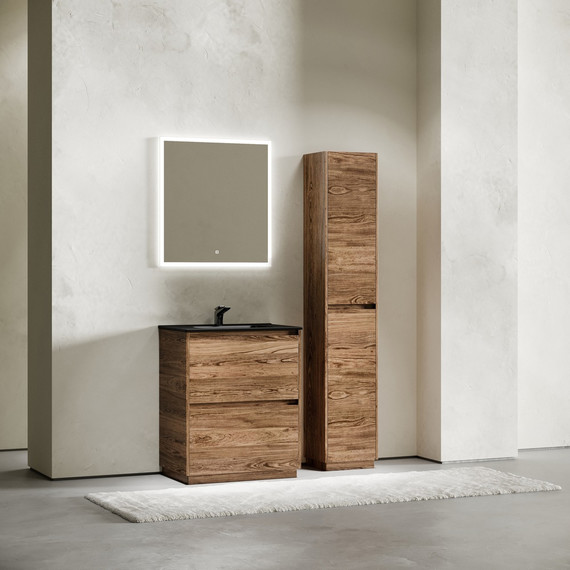 Тумба напольная с раковиной-столешницей Sancos Libra Floor 70 см LB70FECH, дуб чарльстон (раковина Element CN7007MB) - фото, картинка 9 Тумба напольная с раковиной-столешницей Sancos Libra Floor 70 см LB70FECH, дуб чарльстон (раковина Element CN7007MB) - фото 9