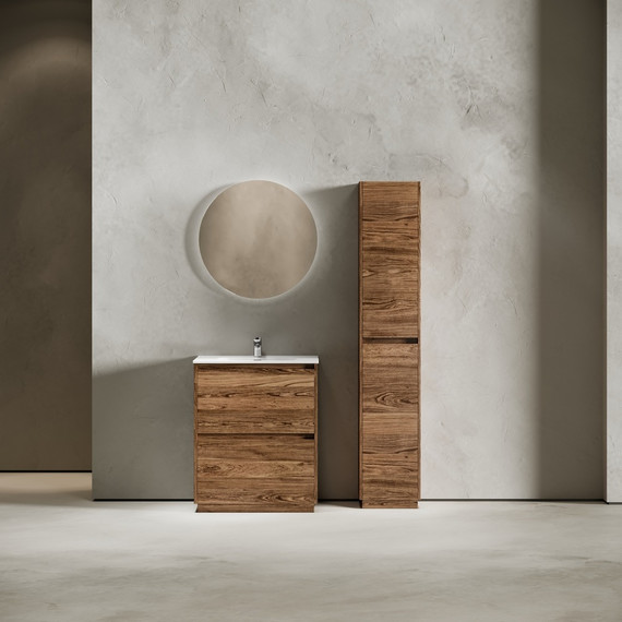 Тумба напольная с раковиной-столешницей Sancos Libra Floor 70 см LB70FECH, дуб чарльстон (раковина Element CN7007) - фото, картинка 8 Тумба напольная с раковиной-столешницей Sancos Libra Floor 70 см LB70FECH, дуб чарльстон (раковина Element CN7007) - фото 8