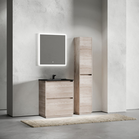 Тумба напольная с раковиной-столешницей Sancos Libra Floor 70 см LB70FEG, дуб галифакс натуральный (раковина Element CN7007MB) - фото, картинка 6 Тумба напольная с раковиной-столешницей Sancos Libra Floor 70 см LB70FEG, дуб галифакс натуральный (раковина Element CN7007MB) - фото 6