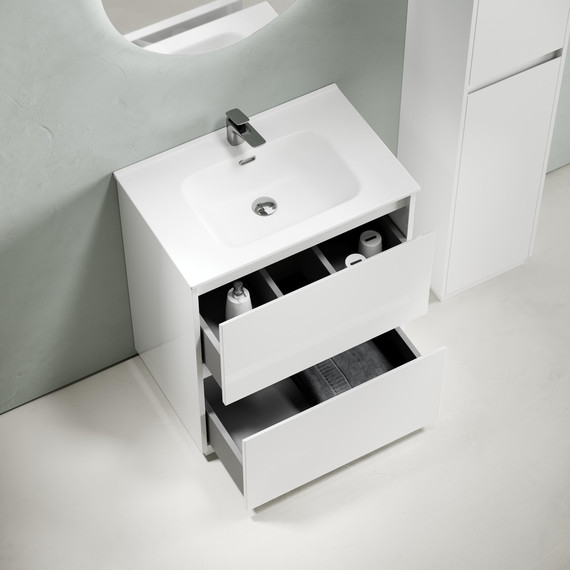 Тумба напольная с раковиной-столешницей Sancos Libra Floor 70 см LB70FW (раковина Element CN7007) - фото, картинка 6 Тумба напольная с раковиной-столешницей Sancos Libra Floor 70 см LB70FW (раковина Element CN7007) - фото 6