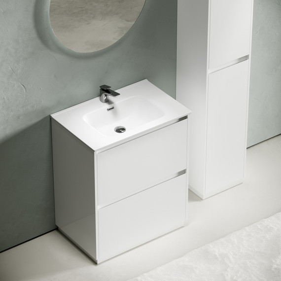 Тумба напольная с раковиной-столешницей Sancos Libra Floor 70 см LB70FW (раковина Element CN7007) - фото, картинка 4 Тумба напольная с раковиной-столешницей Sancos Libra Floor 70 см LB70FW (раковина Element CN7007) - фото 4