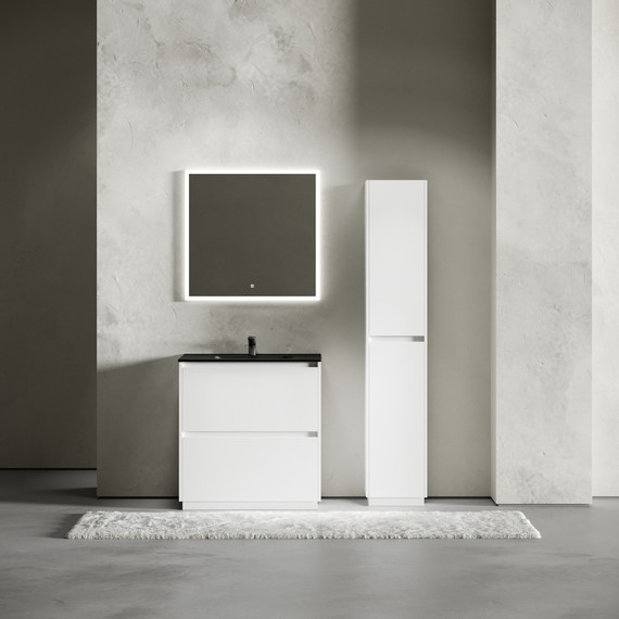 Тумба напольная с раковиной-столешницей Sancos Libra Floor 80 см LB80FW (раковина Element CN7005MB) - фото 6