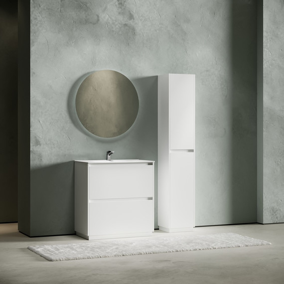 Тумба напольная с раковиной-столешницей Sancos Libra Floor 80 см LB80FW (раковина Element CN7005) - фото 7