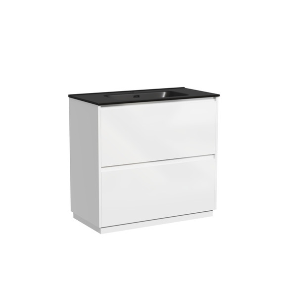 Тумба напольная с раковиной-столешницей Sancos Libra Floor 90 см LB90FW (раковина Element CN7002MB) - фото 2